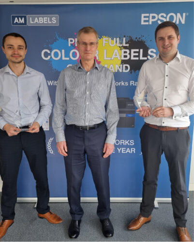 AM Labels received the Epson ColorWorks Partner of the Year Award for the second year running