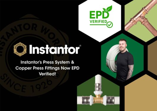 Instantor Secures EPDs for its Press System and Copper Press Fittings